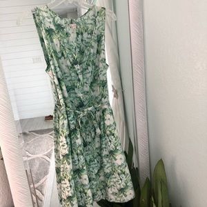 GAP Green flower dress